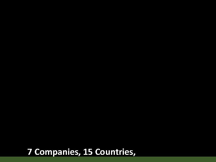 7 Companies, 15 Countries, 