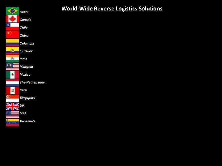 World-Wide Reverse Logistics Solutions 