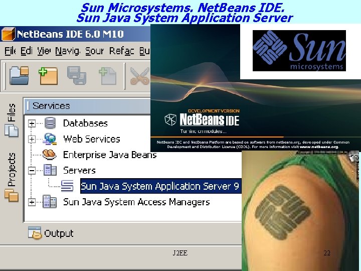 Sun Microsystems. Net. Beans IDE. Sun Java System Application Server J 2 EE 22