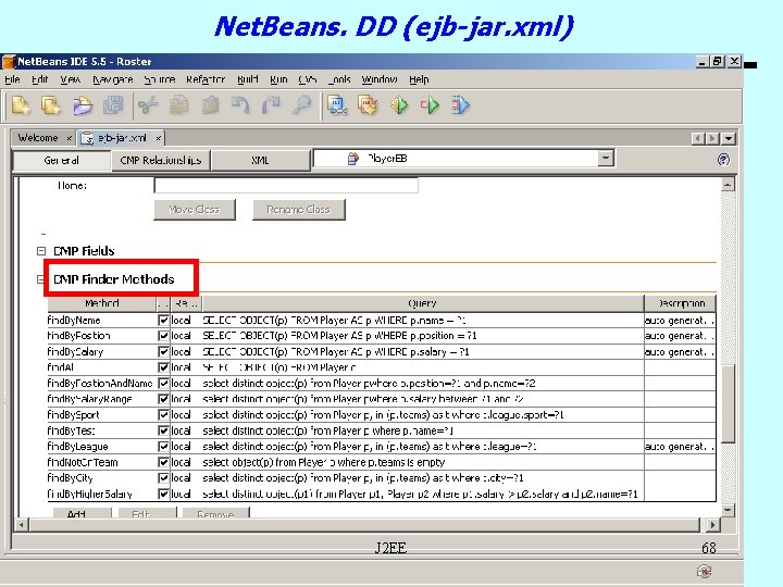 Net. Beans. DD (ejb-jar. xml) J 2 EE 68 