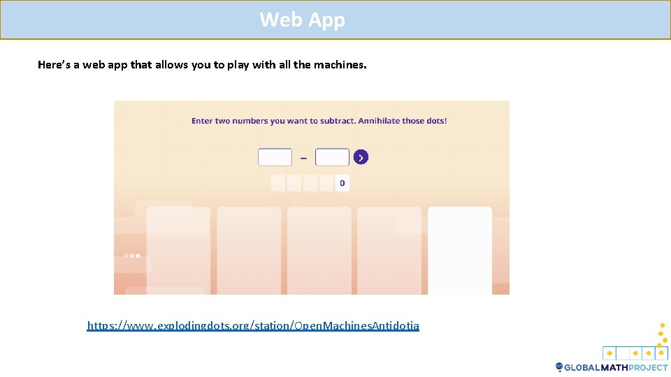 Web App Here’s a web app that allows you to play with all the
