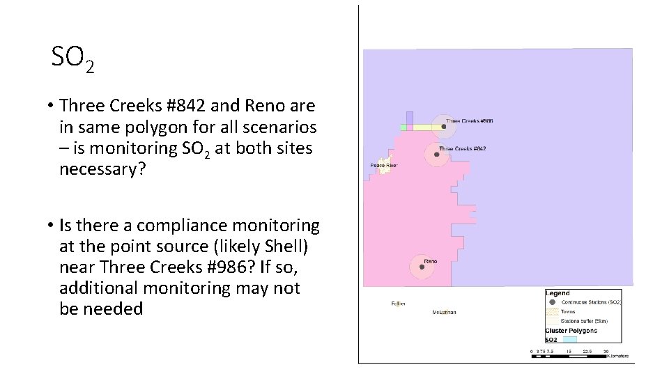 SO 2 • Three Creeks #842 and Reno are in same polygon for all