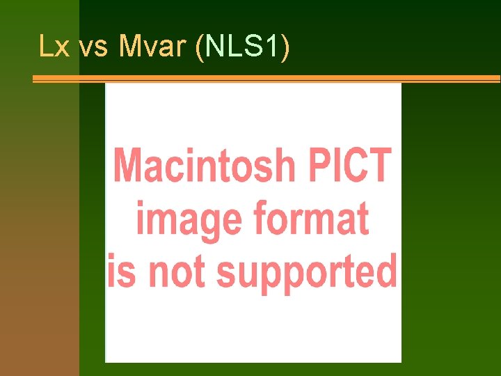 Lx vs Mvar (NLS 1) 