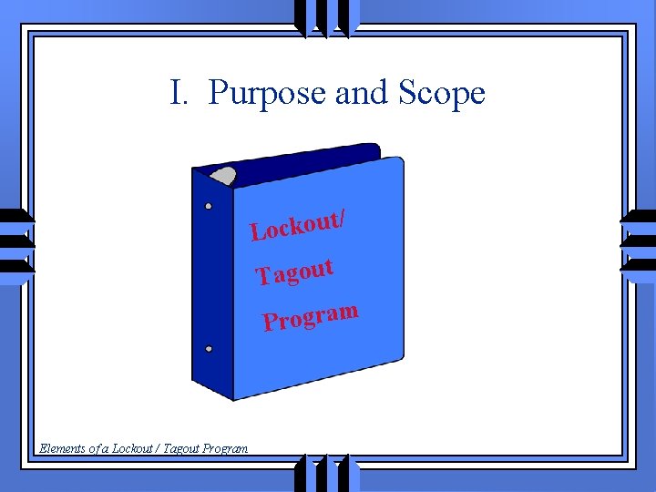 I. Purpose and Scope t/ u o k c o L Tagout m a