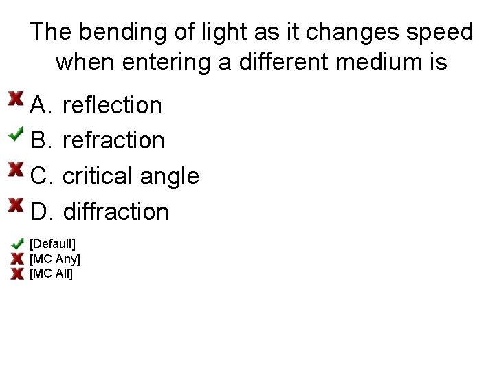 The bending of light as it changes speed when entering a different medium is