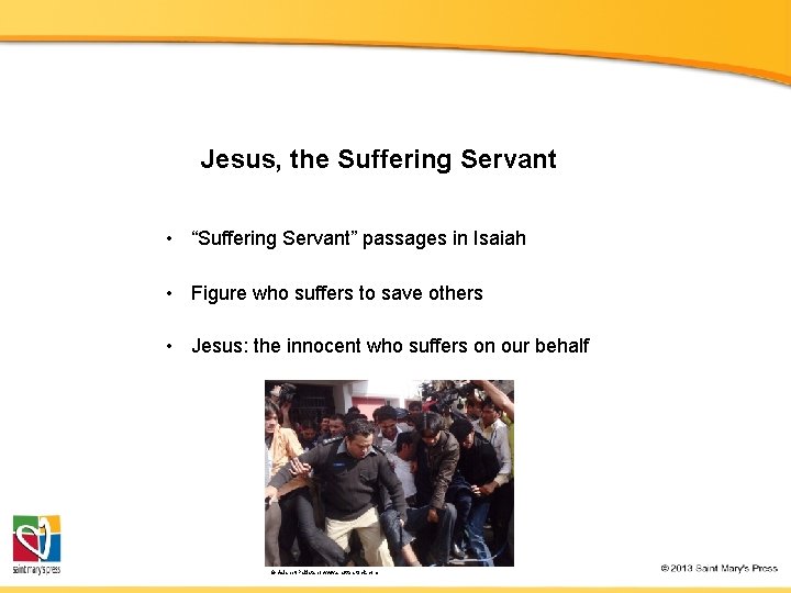 Jesus, the Suffering Servant • “Suffering Servant” passages in Isaiah • Figure who suffers