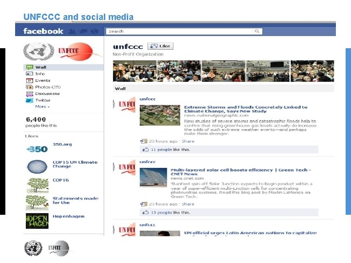 UNFCCC and social media 