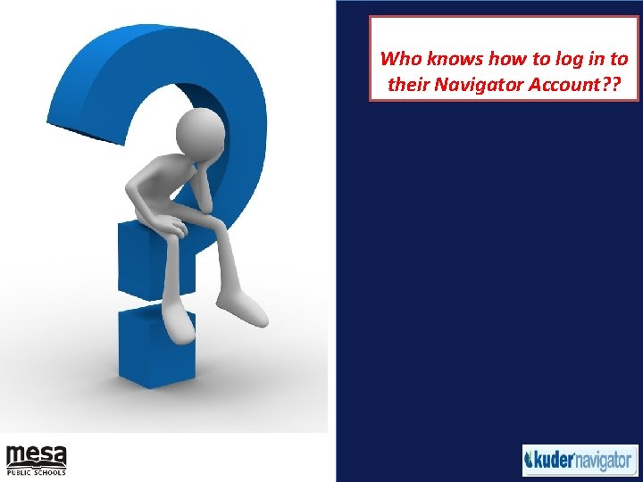 Who knows how to log in to their Navigator Account? ? 