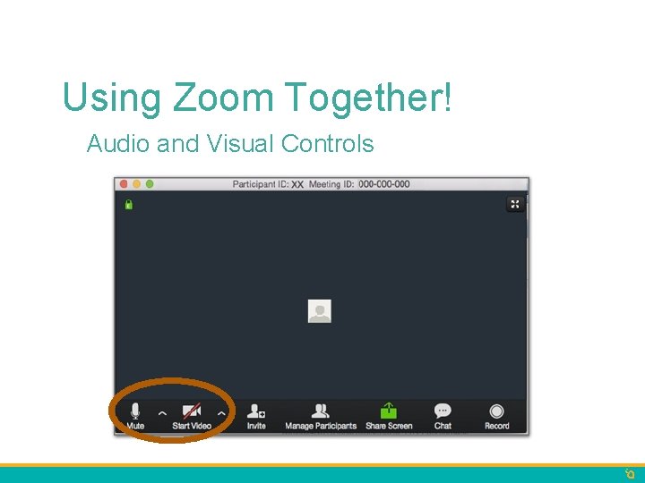Using Zoom Together! Audio and Visual Controls 