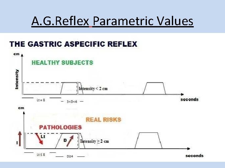 A. G. Reflex Parametric Values 
