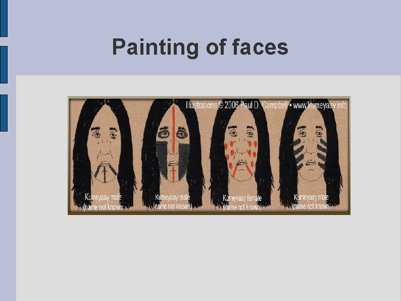 Painting of faces 