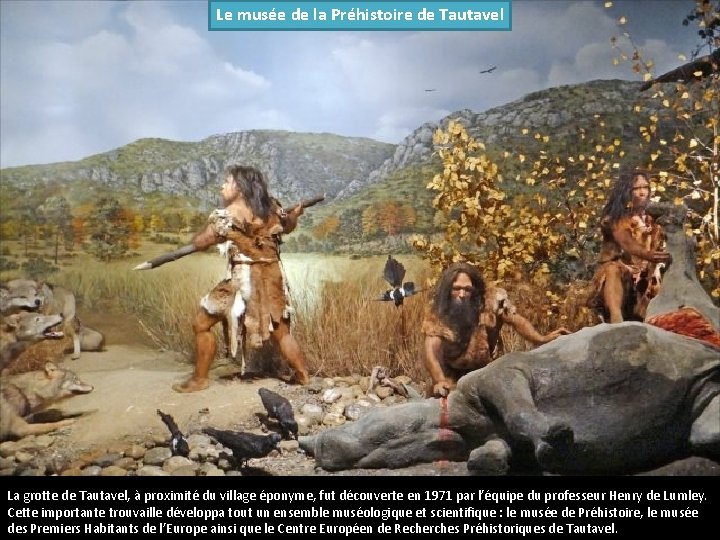 Le musée de la Préhistoire de Tautavel La grotte de Tautavel, à proximité du