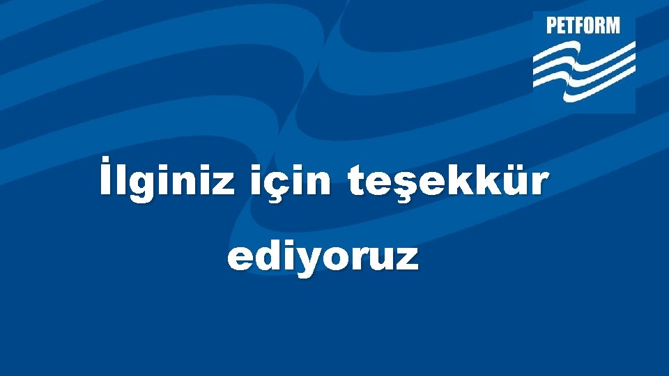 İlginiz için teşekkür ediyoruz 