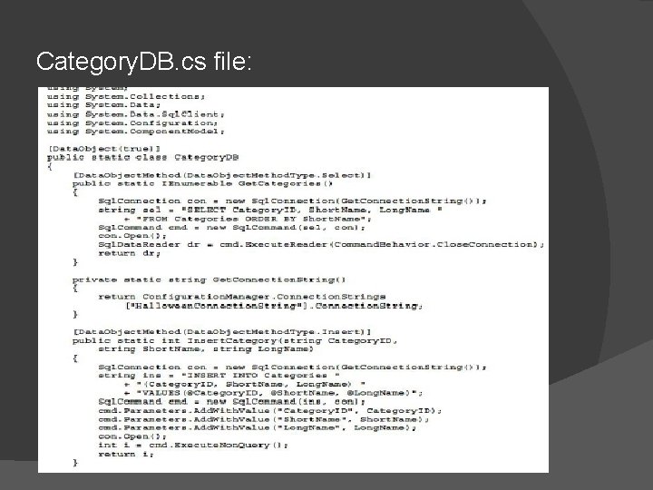 Category. DB. cs file: 