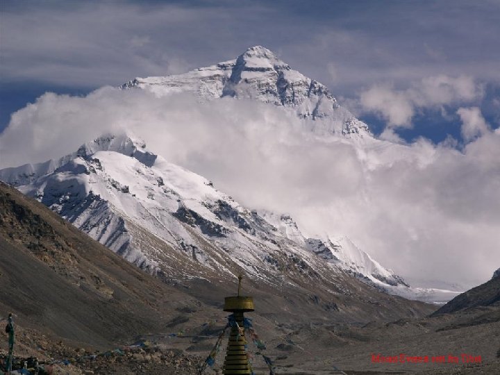 Mount Everest sett fra Tibet 