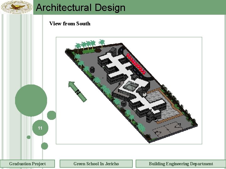 Architectural Design N View from South 11 Graduation Project Green School In Jericho Building