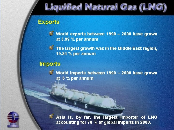 Exports World exports between 1990 – 2000 have grown at 5. 99 % per