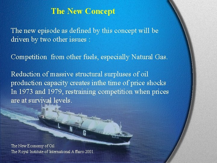 The New Concept The new episode as defined by this concept will be driven