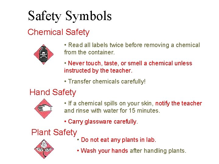 Safety Symbols n Disposal Alert n This symbol