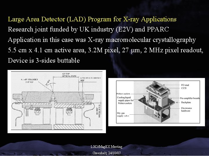 Large Area Detector (LAD) Program for X-ray Applications Research joint funded by UK industry
