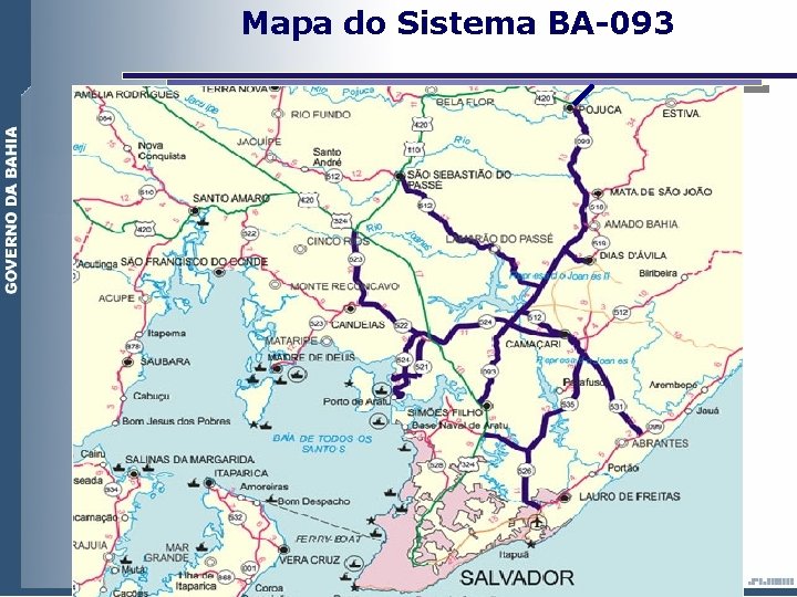 Mapa do Sistema BA-093 