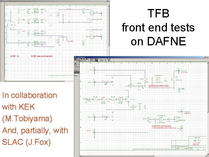 TFB front end tests on DAFNE In collaboration with KEK (M. Tobiyama) And, partially,