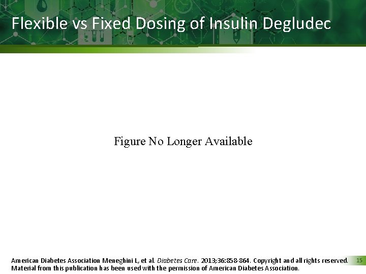 Flexible vs Fixed Dosing of Insulin Degludec Figure No Longer Available American Diabetes Association