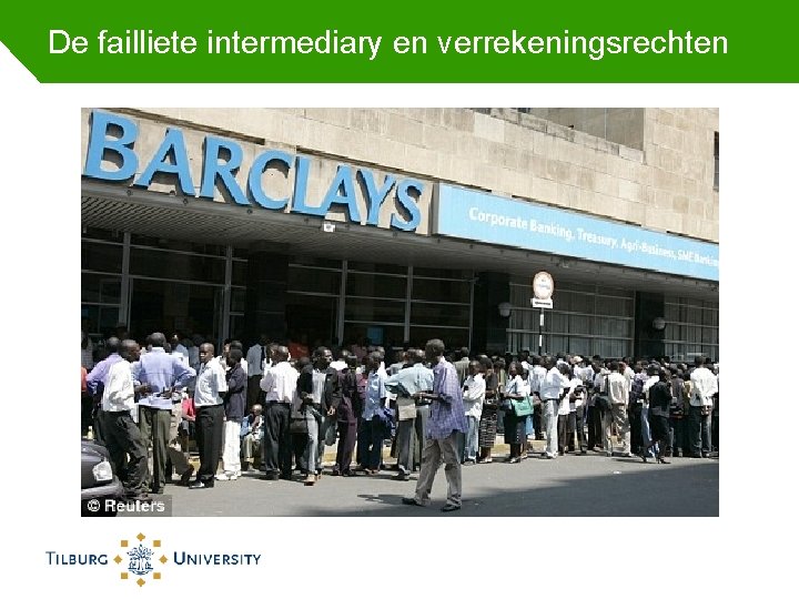 De failliete intermediary en verrekeningsrechten 