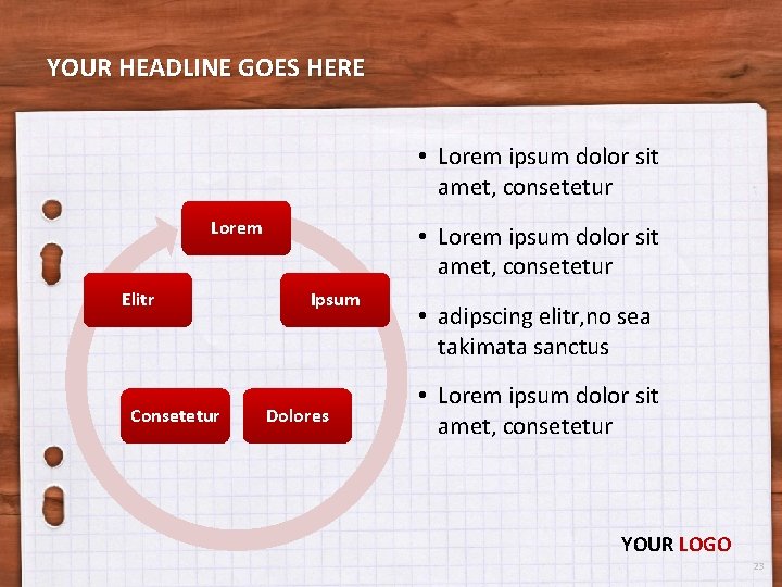 YOUR HEADLINE GOES HERE • Lorem ipsum dolor sit amet, consetetur Lorem Elitr Consetetur