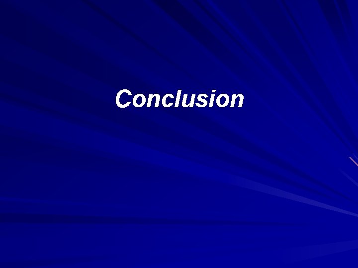 Conclusion 