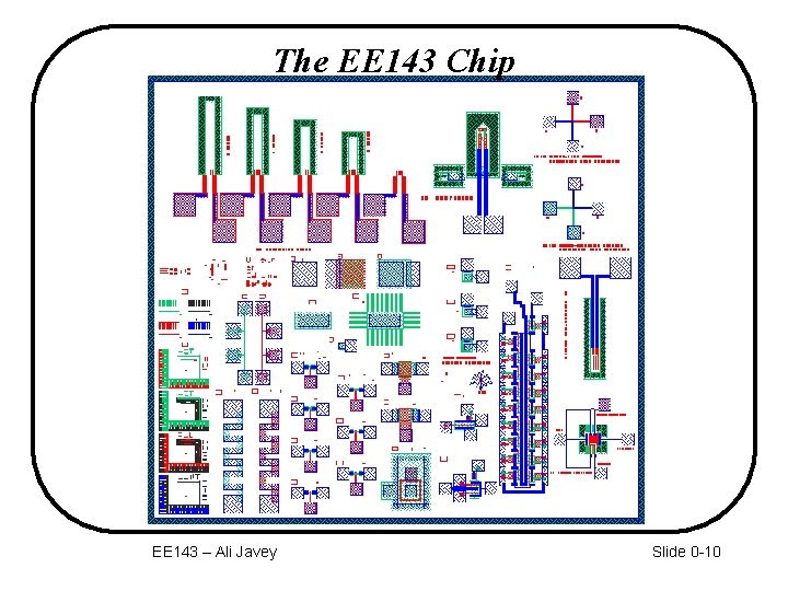 The EE 143 Chip EE 143 – Ali Javey Slide 0 -10 