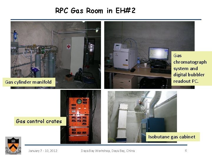 RPC Gas Room in EH#2 Gas chromatograph system and digital bubbler readout PC. Gas