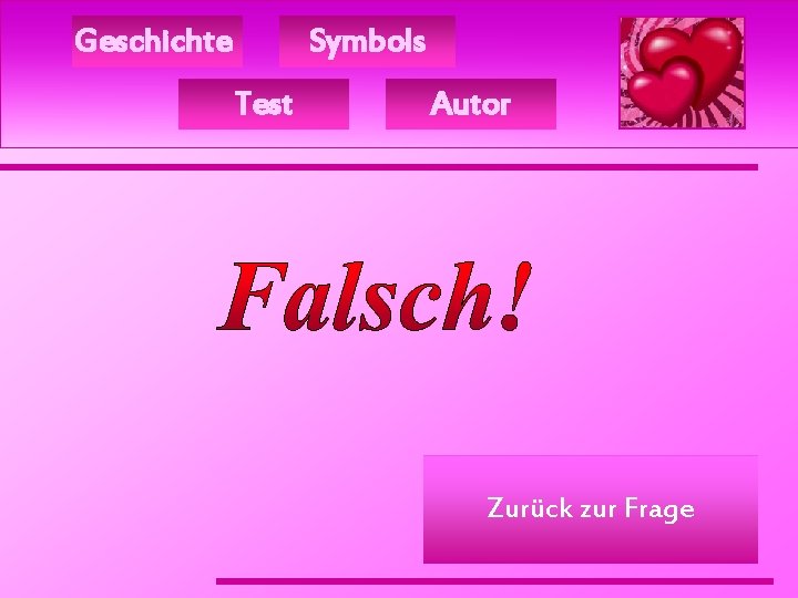 Geschichte Symbols Test Autor Zurück zur Frage 