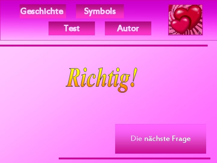 Geschichte Symbols Test Autor Die nächste Frage 