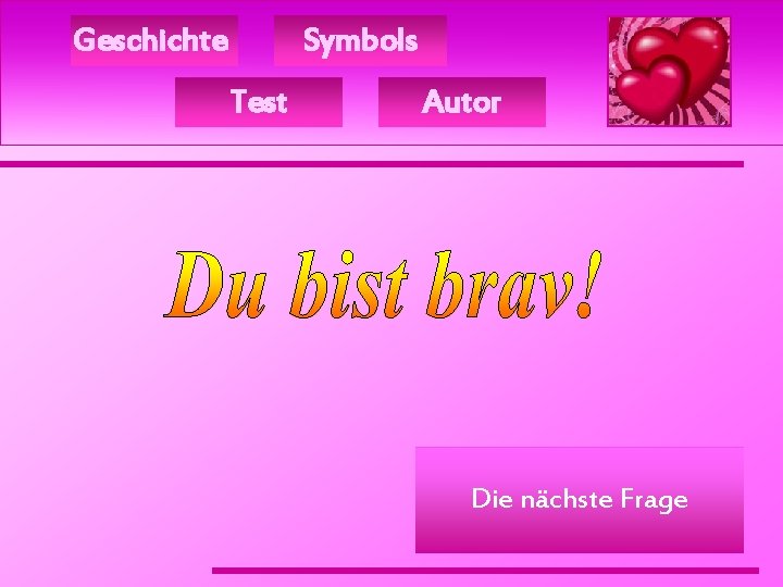 Geschichte Symbols Test Autor Die nächste Frage 