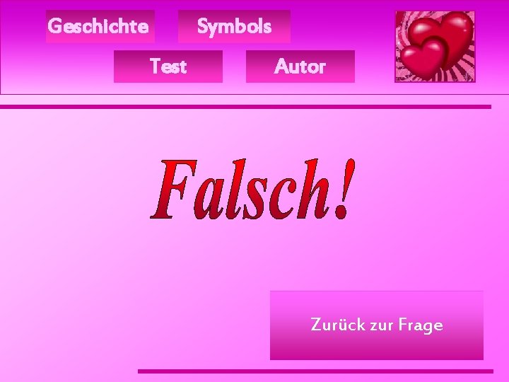 Geschichte Symbols Test Autor Zurück zur Frage 
