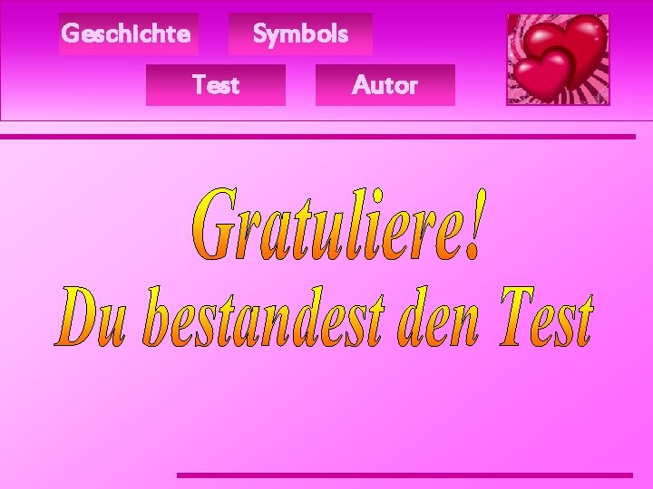 Geschichte Symbols Test Autor 