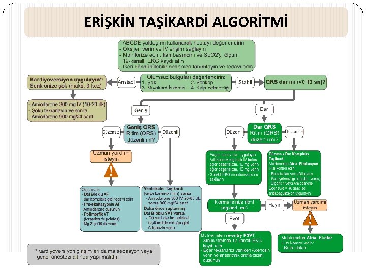 ERİŞKİN TAŞİKARDİ ALGORİTMİ 