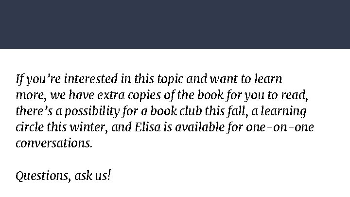 If you’re interested in this topic and want to learn more, we have extra