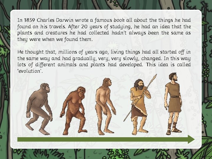 In 1859 Charles Darwin wrote a famous book all about the things he had