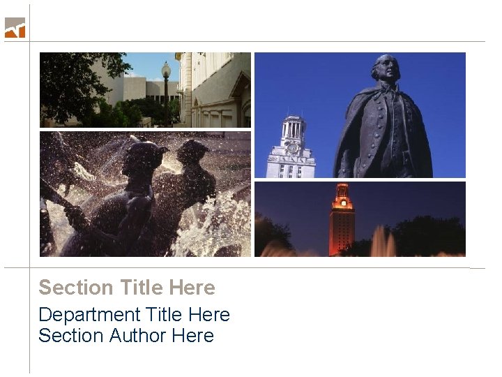 Section Title Here Department Title Here Section Author Here 
