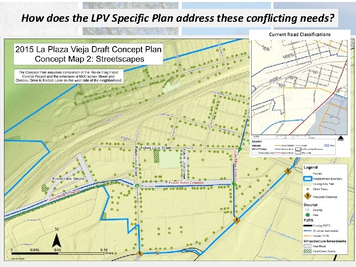 How does the LPV Specific Plan address these conflicting needs? Current Road Classifications 13