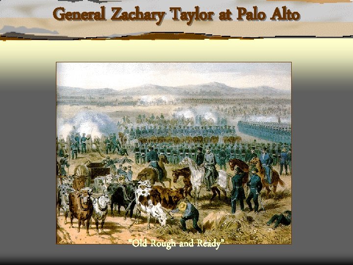 General Zachary Taylor at Palo Alto “Old Rough and Ready” 
