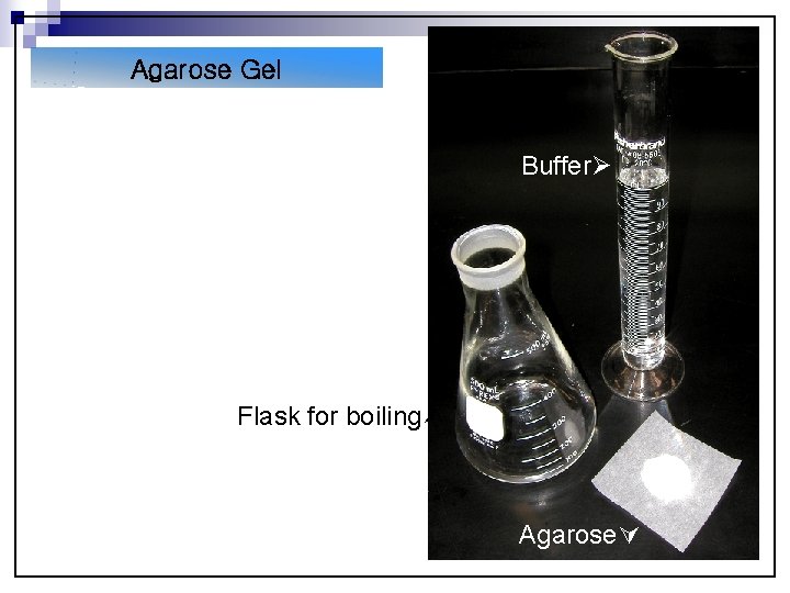 Agarose Gel Buffer Flask for boiling Agarose 