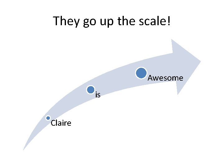 They go up the scale! Awesome is Claire 