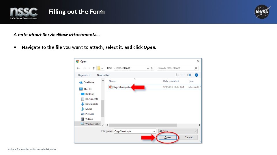 Filling out the Form A note about Service. Now attachments… Navigate to the file Filling out the Form A note about Service. Now attachments… Navigate to the file