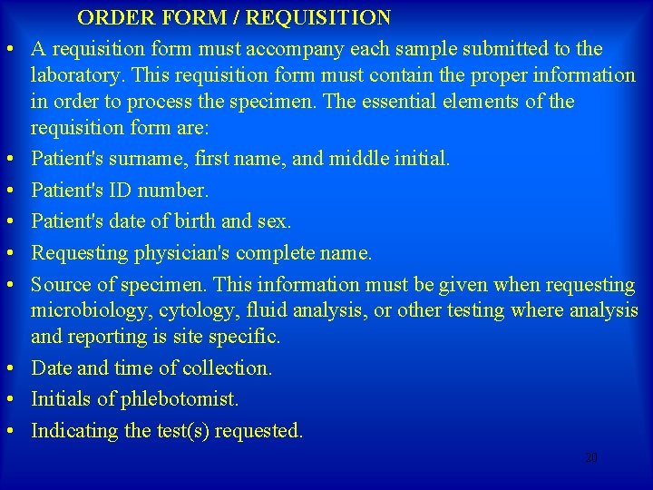• • • ORDER FORM / REQUISITION A requisition form must accompany each • • • ORDER FORM / REQUISITION A requisition form must accompany each