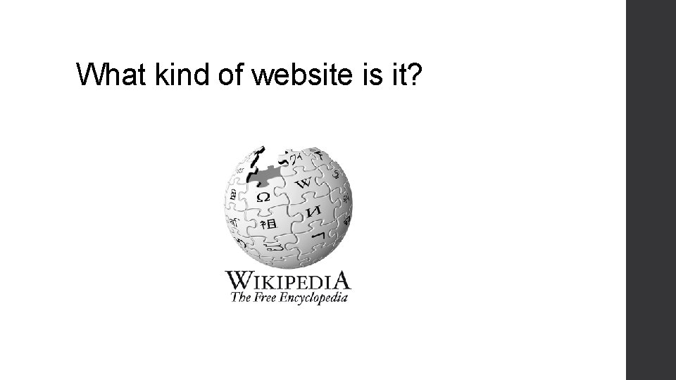 What kind of website is it? 