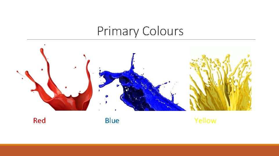 Primary Colours Red Blue Yellow 