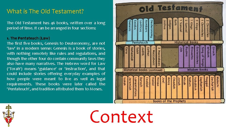 What is The Old Testament? The Old Testament has 46 books, written over a
